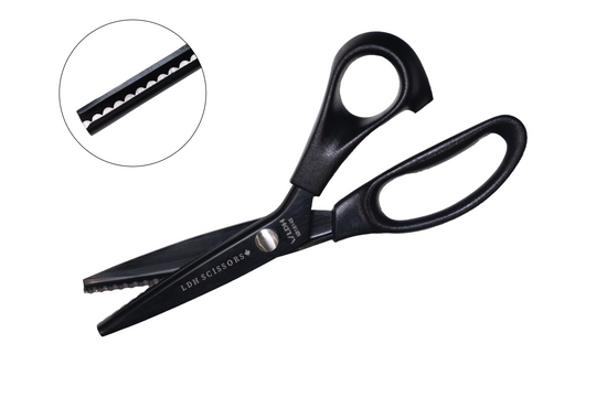 9" Midnight Edition Lightweight Scalloped Pinking Shears