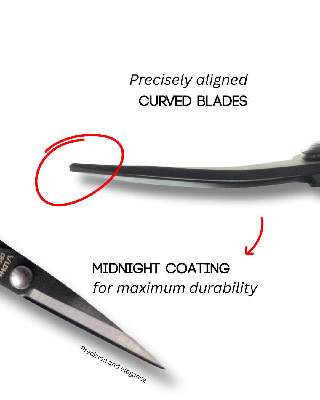 *Pre-order* 4.75" Midnight Edition Curved Blade Scissors