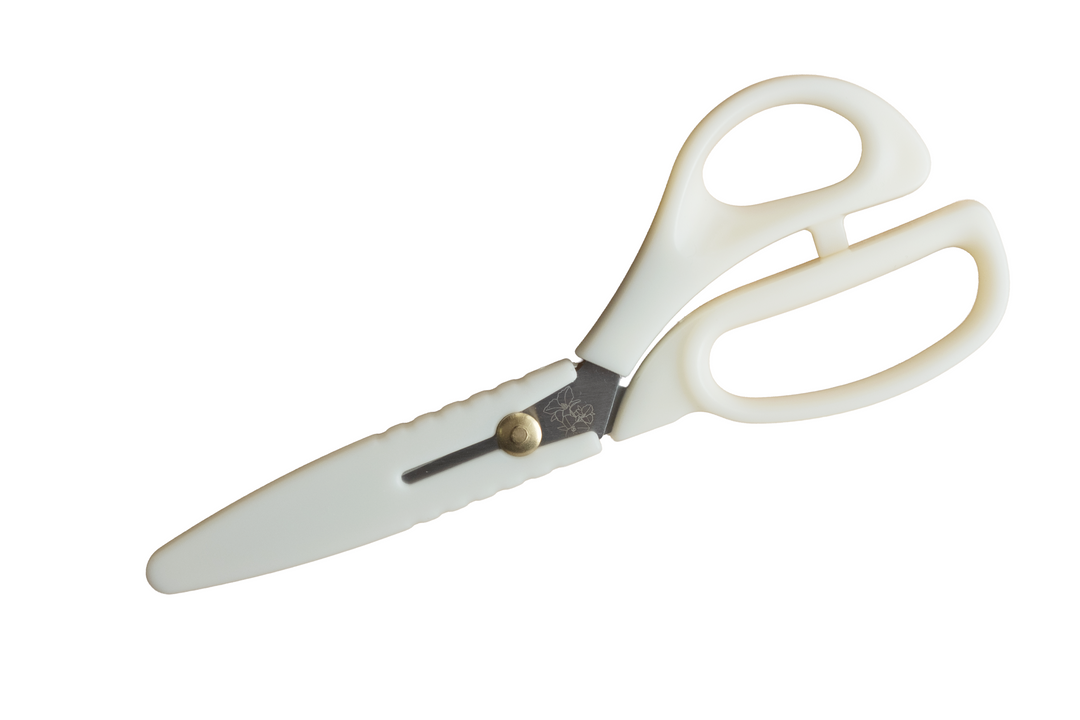 Bloom Series 8.5" Fabric Scissors - White
