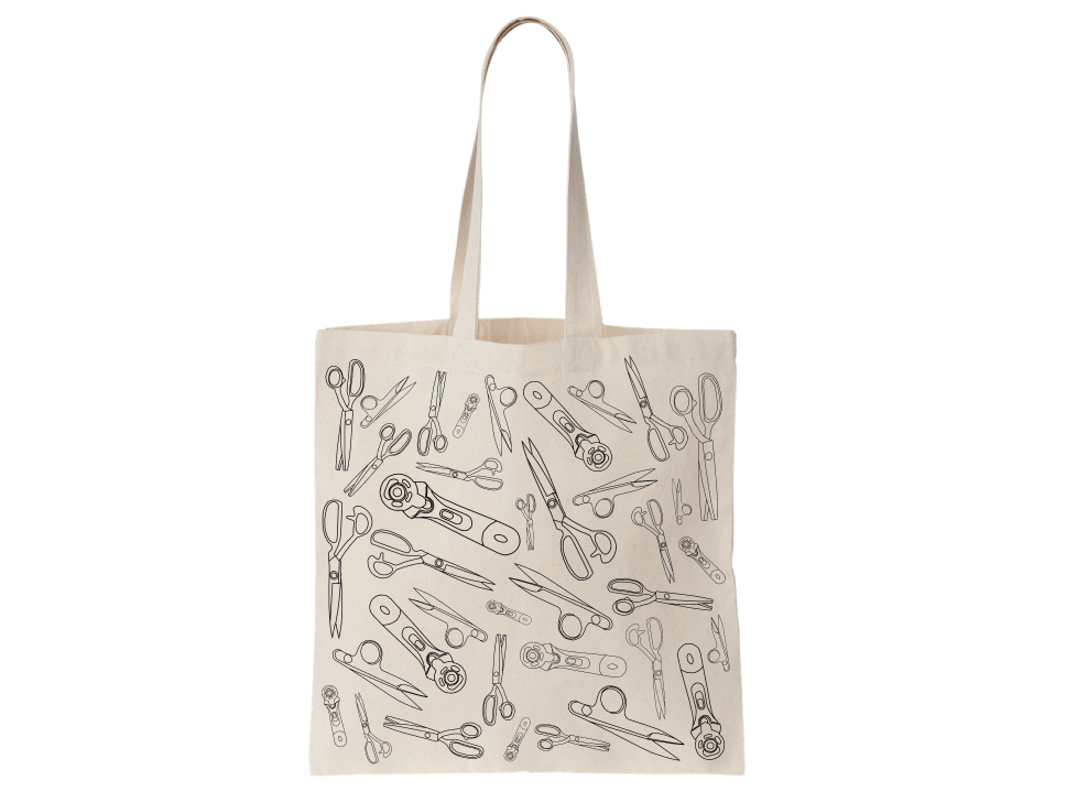 Anatomy of a Fabric Shear Tote Bag