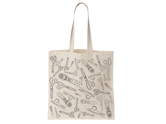 Anatomy of a Fabric Shear Tote Bag