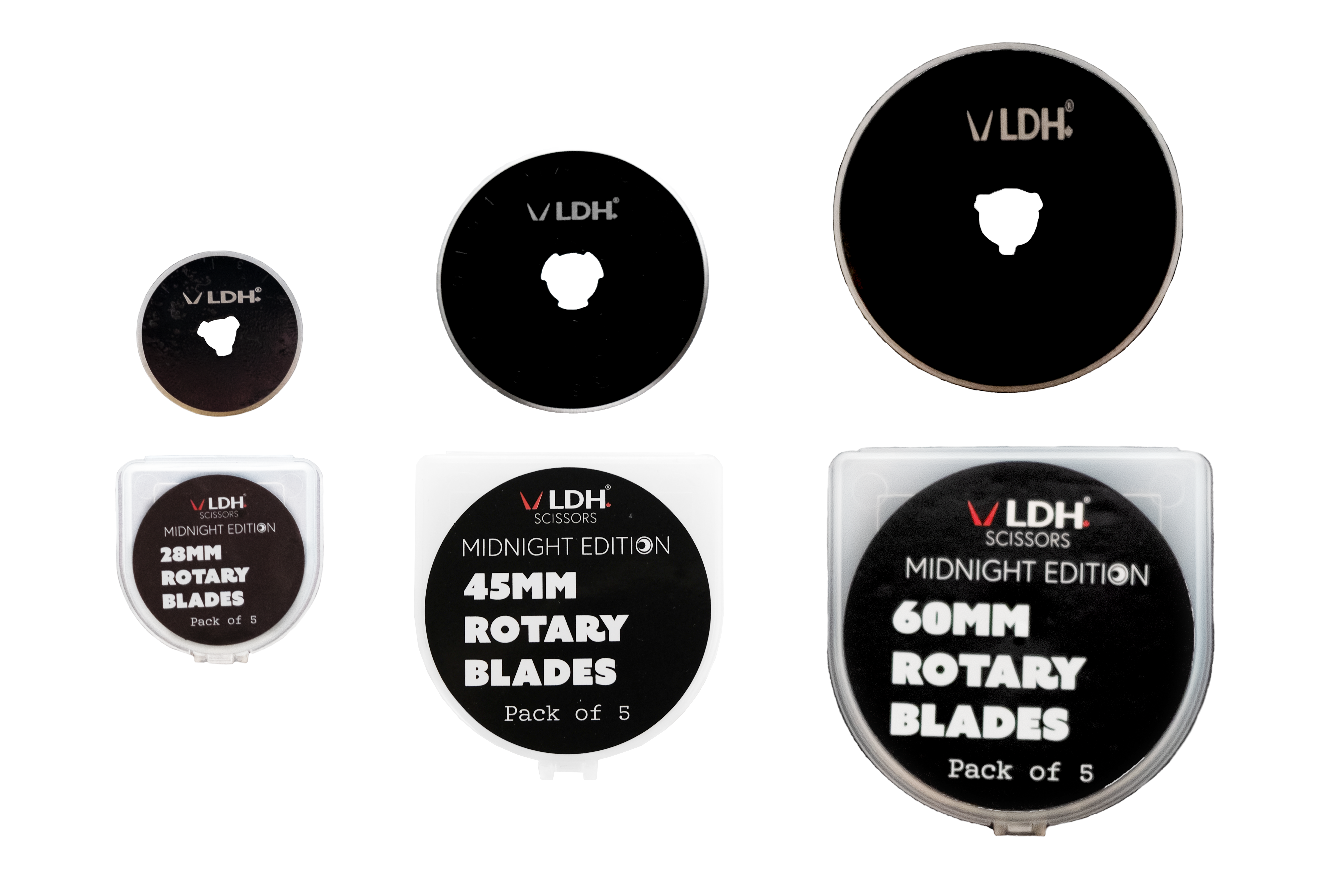 28mm Midnight Edition Rotary Blades - LDH Scissors - 1 Pack or 5 Pack